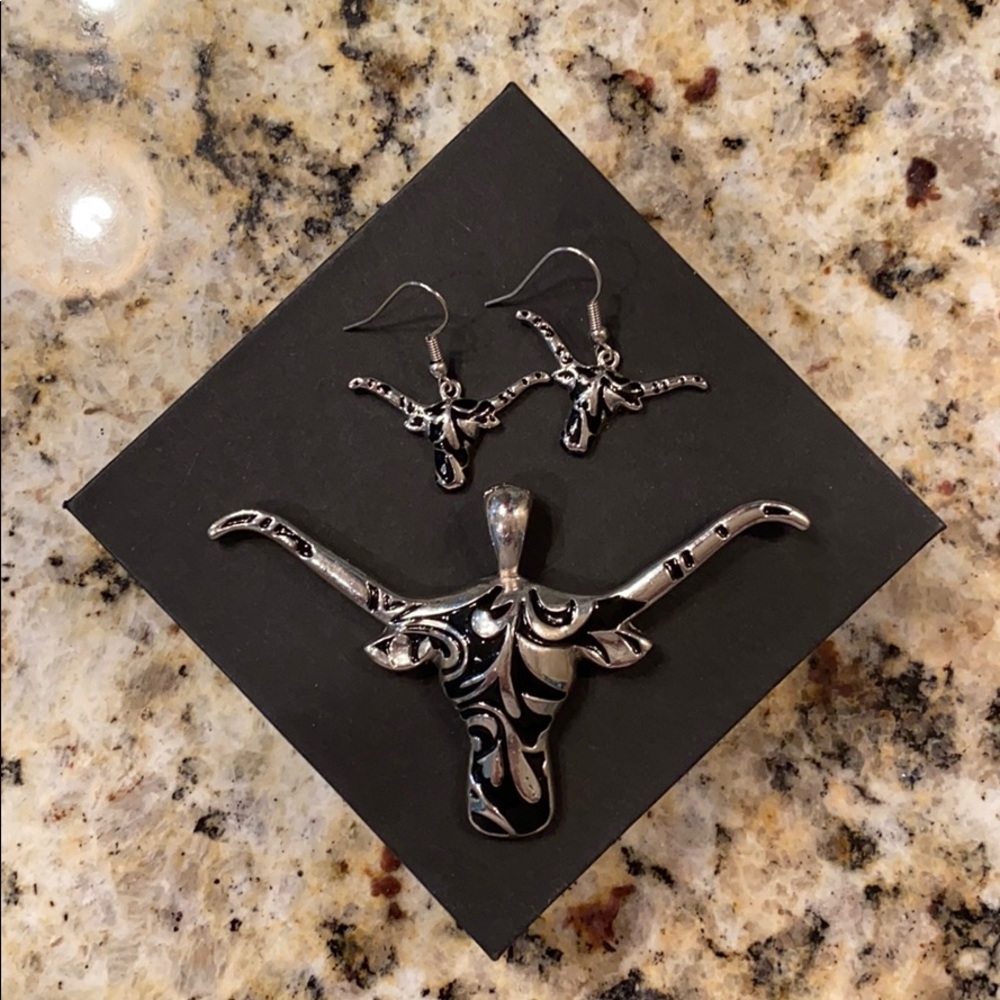 Longhorn jewelry set